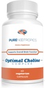 Pure Nootropics - Complejo Optimal Choline - Alpha GPC/CDP Citicoline Blend - 300 mg ← Apoyo Cognitivo Silencioso Cerebro &amp; Muscle Support