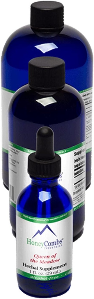 HoneyCombs Queen of The Meadow (Meadowsweet) – Suplemento Herbal para el sistema inmunológico, Tract y Kidney Support – Sin alcohol, Meadowsweet Liquid Extract, 16 Fl Oz