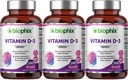 biofix Vitamina D-3 10000 UI 380 Softgels 3 Pack - High-Potency in Extra Virgin Olive Oil Non-GMO Soy-Free Supports Strong Bones Immune Health