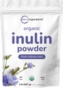 Micro Ingredientes Pólvora de fibra orgánica de inulina, 2lb  sometida Prebiótico natural para apoyar Digestivo " Gut Health TEN Soluble, Fácilmente Digestible ANTE