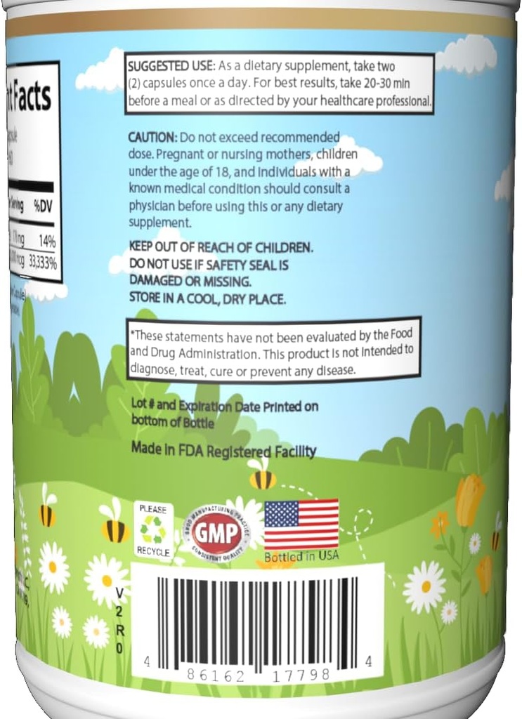 Biotin Capsules - 10,000 mcg Per Serving - Dietary Supplement for Hair, Skin & Nails - 60 Veggie Capsules - Made in FDA Registered Facility - Bottled in USA