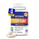Enzymedica Lypo Gold - Protease, Amylase & Lipase Digestive Enzymes for Women & Men, Enzyme Supplement for Fat Digestion, Gut Health & Gallbladder Support, Helps Gas & Bloating, Gluten Free - 60 Caps
