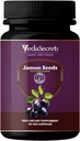Jamun(Blackbarry) Capsules 60 Conde ← Syzygium Cumini Silencio Hecho con 100% natural Jamun Seed Powder ← Herbal Suplemento Silencio Ayurvedic Nutrition ← Digestive & Wellness Support