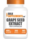 BulkSupplements.comgrape Seed Extract Capsules - Grape Seed Supplement, Antioxidant Supplement - Vegan, 2 Capsules per Serving, 360 Count (Pack of 1)