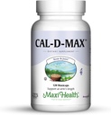 Maxi Health Cal-D-Max - Citrato de calcio - con vitamina D3 - Soporte de huesos - 120 cápsulas - Kosher
