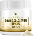 Kroppssund Bovine Colostrum Powder Suplemento 3000 mg - Extra High 60% IgG Bovine Colostrum - Gut, Bone, Ejercicio, Immune - 50 Servings (1 Bottle)
