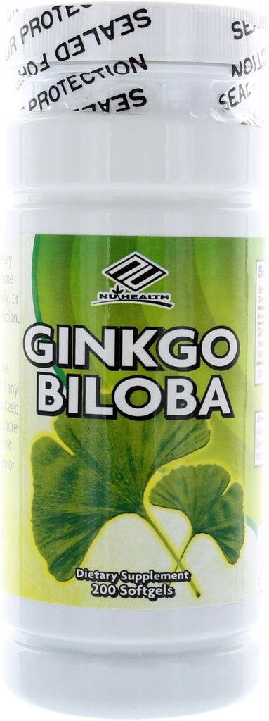 NU-Health Ginkgo Biloba 60 Mg 200 Softgels