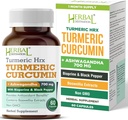 Suplemento Turmérico Hrx- Immune Suplemento, Metabolismo Booster Joint Support Suplemento con Turmeric Curcumin, Boswellia, Curcuma " Black Pepper Extract - 60 cápsulas