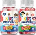 SUNNY SAM Magnesium Gummies for Kids - 100mg y Magnesium Gummies for Kids 500mg. Magnesium Chews - Magnesium Citrate Chewable Suplemento para Mood &amp; Muscle Support