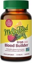 MegaFood Blood Builder Iron Suplemento para Hombres Mujeres - Aumentar los niveles de hierro sin efectos secundarios - Combate Fatiga - Vitamina B12, ácido fólico &amp; vitamina C - Vegan - 72 Mini Tabletas (36 Servimientos)