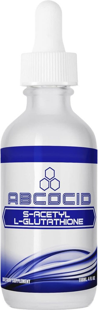 S-Acetyl L-Glutathione 95 mg, 4 Oz Liquid, 240 Servings, Made in USA, Quick Absorption, Quality Potent Ingredients, Non-GMO, GMP Certified, Cruelty-Free Products