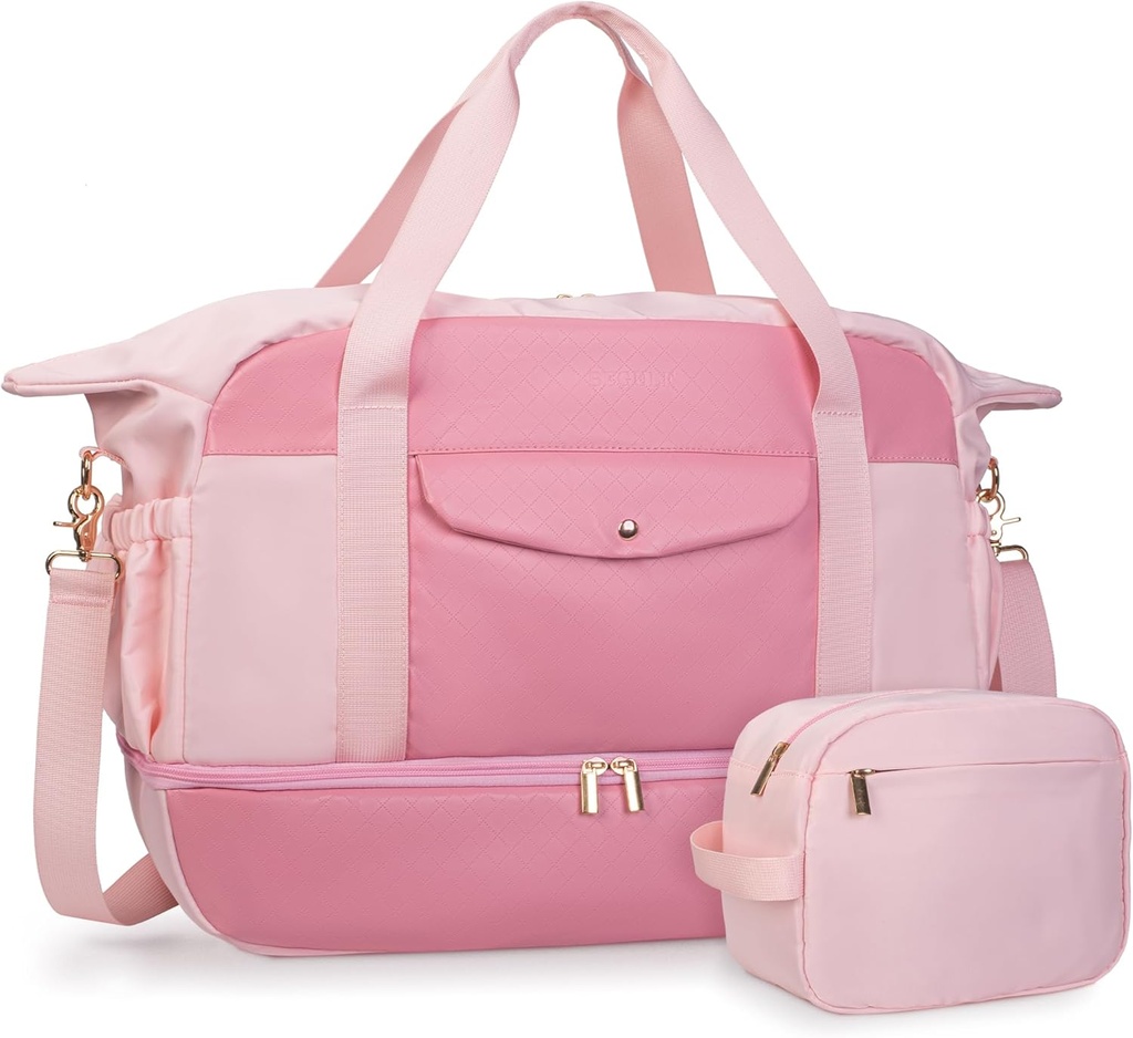 Bolsas de semana para mujer Travel Tote Bags, Overnight Carry on Duffle Bags