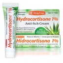 De La Cruz 1% Crema de Hidrocortisona - Fuerza Máxima - Crema de Hidrocortisona Anti Itch Topical con Aloe Vera y Moisturizantes para la piel seca, el enrojecimiento, dermatitis, Eczema y Rashes - 1 OZ (28g)