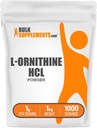 BulkSupplements.com L-Ornithine HCl Powder - Suplemento Ornithine, Suplemento Aminoácidos - Gluten Free, 1g por Serving, 1kg (2,2 libras) (Pack de 1)