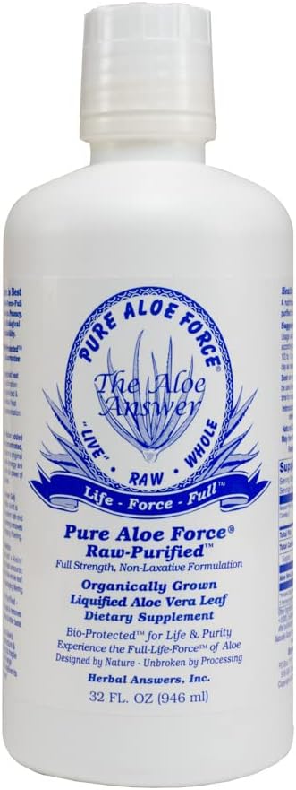 HERBAL ANSWERS Aloe Force - Aloe Vera Suplemento dietético, 32oz