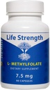 L-Methylfolate 7.5 MG, Optimized & Highly Bioactive Methyl Folate, 5-MTHF Supplement for Mood and Immune Support, Natural Diet Supplement for Energy, Non-GMO & Gluten-Free, 90 cápsulas