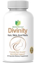 Divinity Hair, Skin and Nails 60 Capsules 5000 mcg Biotin P-amino Benzoic Acid, Extracto de Horsetail, Fo-Ti, Extracto de bambú, Nettle Stinging, Peony chino, Spirulina, Saw palmetto