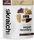 Skratch Labs Recovery Drink Mix - Oat Milk Latte - Post Workout Powder - Proteína de plantas completas y probióticos - 56 mg de cafeína del café - 12 Servings - Gluten Free, Kosher, Non-GMO