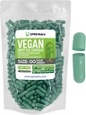 XPRS Nutra Size 00 Empty Capsules - 500 Conteo Empty Vegan Capsules - Vegetarian Empty Pills - DIY Vegetable Capsule Filling- Veggie Pill Caps (Sage Green)