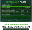 Natural Nutra 500 Count, Calcium Magnesium Zinc Supplement with Vitamin D3 for Bone Strength, Helps Improve Digestion, Health Gluten Free and Sugar-Free, Essential Mineral Complex