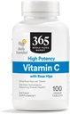 365 por Whole Foods Market, High Potency Vitamin C con Rose Hips, Vegan, 100 Tablets