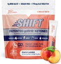 Real Ketones BHB Cetonas Exógenas Bebidas Mix Packets Keto Electrolytes Powder Packets No Sugar con 4 Electrolitos de Ayuno Principal Más Hidratación Patented Keto BHB - 30 Cuenta Caffeine