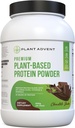 Polvo de proteínas de base vegetal Premium - 100% Vegan, sin sabores artificiales, libre de gluten y sin lácteos (2 libras, afeitado de chocolate)