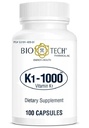 Bio-Tech Pharmacal K1-1000 (Vitamin K1) 100 cápsulas - 3 Pack