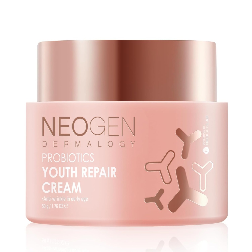 [K-Beauty] Neogen Dermalogy Probiotics Youth Repair Skin Cream Face Lotion w/Superprobióticos, Collagen &amp; 11 Peptides Skin Repair Cream 1.76 oz