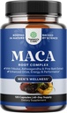 Potent Black Maca Root Capsules for Hombre - Herbal Wellness Suplemento con Siberian Ginseng Ashwagandha y Negro Maca Root - Hombre Wellness Suplemento para apoyar la salud general (60 Servings)