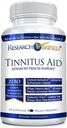 Investigación Verificado Tinnitus Aid - Anillo Interno Lessen - Ginkgo Biloba, Vitamina C, Complejo Complejo Espectrum Blend, Magnesio - 60 cápsulas - Vegan - Hecho en Estados Unidos