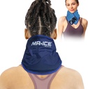 MR.ICE Neck Ice Pack Wrap for Injuries Reusable Cold Pack - Gel Ice Pack for Neck and Hoers with Plush Backing - Compresss Cold for Pain Relief, Swelling, Sport Injuries