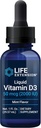 Extensión de la vida Vitamina Líquida D3 (Mint), 50 mcg (2000 UI), Immune System Support, Bone Health, Whole-Body Health, Tasty Peppermint Flavor, Gluten Free, Non-GMO, 29.57 ml