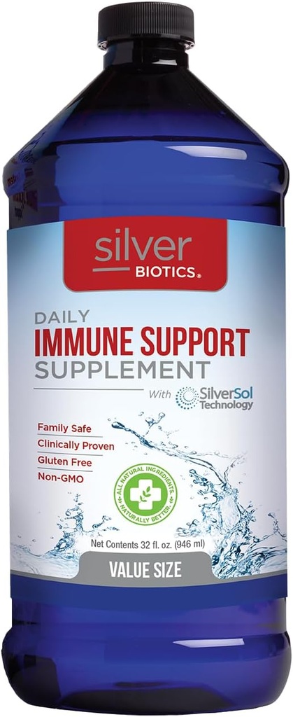 Silver Biotics Advanced Silver Technology, SilverSol Ag4O4 10 PPM Immune Support ← Bio-Hacking Immune Building Natural Support ← 32 Fl Oz