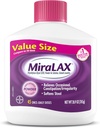 Powder laxante MiraLAX, Alivio del estreñimiento suave para adultos, Suavedor de heces con PEG 3350, Laxante no estimulante, sin efectos secundarios de malla, Laxante osmético, 45 Dose