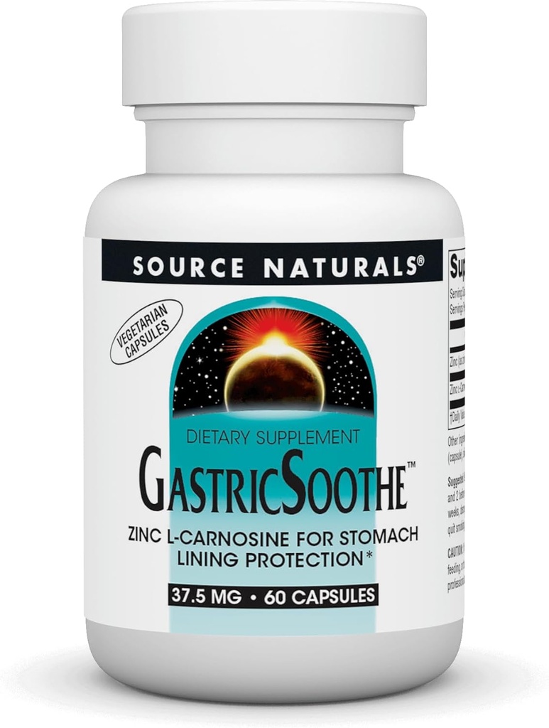Fuente Naturales GastricSoothe Zinc L Carnosine* - 60 Veggie Caps