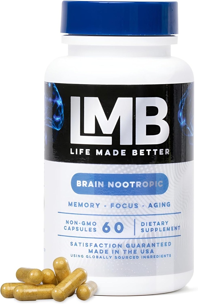 Suplemento de Apoyo al Cerebro Nootrópico de acción rápida para la memoria - Mejorar la Función Cognitiva y la Claridad Mental con Nuestro poderoso Suplemento de Memoria del Cerebro - Mejora del Enfoque Mental, la Memoria y la Concentración