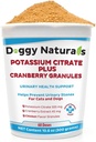Citrato de potasio más Granulas de arándano 300gm para gatos y perros - Urinary Tract Support-Helps Deter Formation of Calcium Oxalate Stones - Deters Bladder & Kidney Stones (Made in U.S.A)
