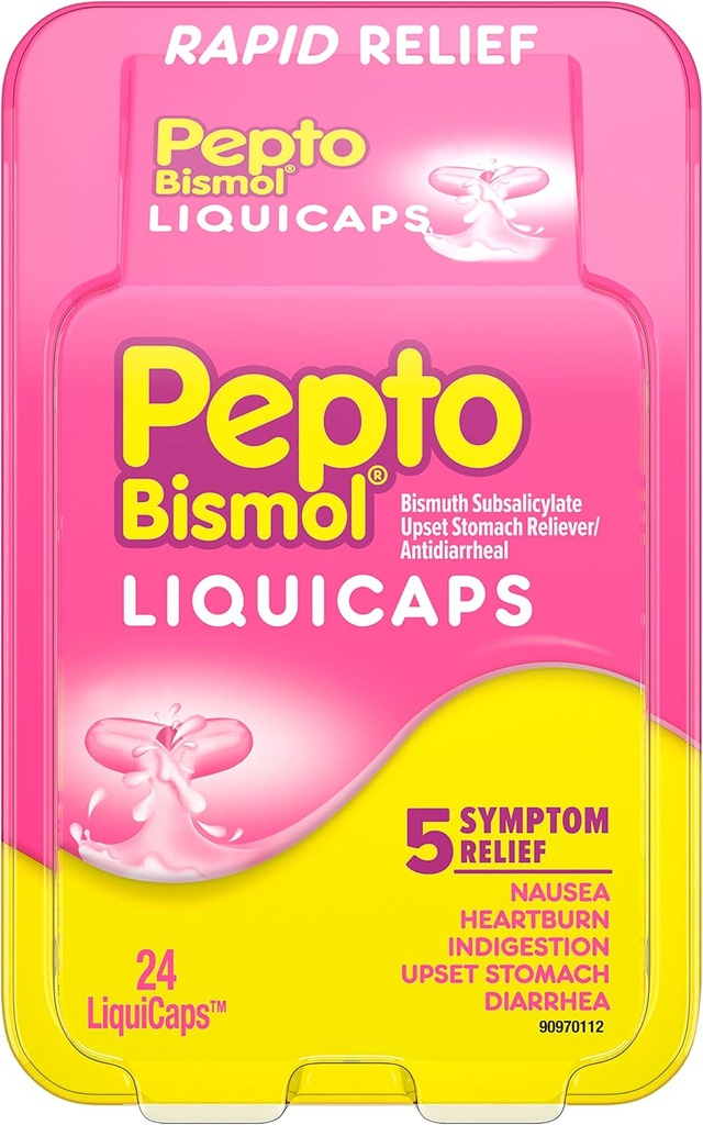 Pepto Diarrea Liquicaps antidiarreales - 24 ct