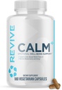 Revive MD Calm, Emotional Well-Being Support Supplement - Stress Management for Men ' Women - Mood Enhancement Supplement Promotes Relaxation with L-Theanine, GABA & 5-HTP (180 capsules, 30 Servings)