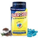 iSatori Energize Caffeine Pills - No Crash, Fast-Acting, Time-Release for Energy Support All Day - Boost Nutrition and Endurance Nootropic Energy Supplements for Men and Women - (84 Caffeine Tablets)