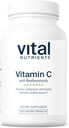 Nutrientes Vitales Vitamina C con Bioflavonoides ← Suplemento Vegan para Apoyo Inmunitario*  1000mg Vitamina C y 500mg Citrus Bioflavonoid ← Gluten, Dairy and Soy Free ← Non-GMO ← 100 cápsulas