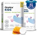 OraTicx Niños Probióticos Dentales para Anti-Cavidad + Dientes y Gumas Saludables, 8 Billones CFU Probióticos para la Salud Oral, Yogurt Flavor 1-PK