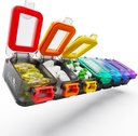 Fullicon Organizador semanal de píldoras 7 días Ultra Moisture and Spill Proof Daily Pill Box, Gran Caso de Medicina con Buckle Seguro, Contenedor de Píldora de Viajes Compacto para Píldora, Vitamina, " Fish Oil (Rainbow Black)