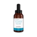 Dr. Brighten Vitamin D3/K2 — Highly Concentrated Liquid D3 K2 Drops — Dietary Supplement for Strong Immune System and Bone Health, 2 Fl Oz