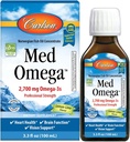 Carlson - Med Omega, 2700 mg Omega-3s Fuerza Profesional, Corazón, Cerebro &amp; Visión Soporte, Wild Caught " Sosteniblemente Fuente, Lemon-Lime, 100 ml