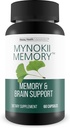 Mynokii Memory - Suplemento Nootropic Brain - Memory &amp; Brain Support with Ginkgo Biloba & DMAE - Aid Memory, Focus, Clarity, Productivity - Promote Clear Thinking & Concentration - Memory Supplements