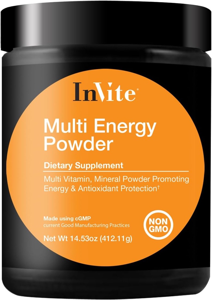 Invitar la energía multifunción de la salud - Apoya la energía y el metabolismo – Contiene la línea, Inositol, Lecithin, Calcio, Magnesio, Vitamina D3, Boron, Magnesio, Zinc, Vitamina C - 30 Serviciones