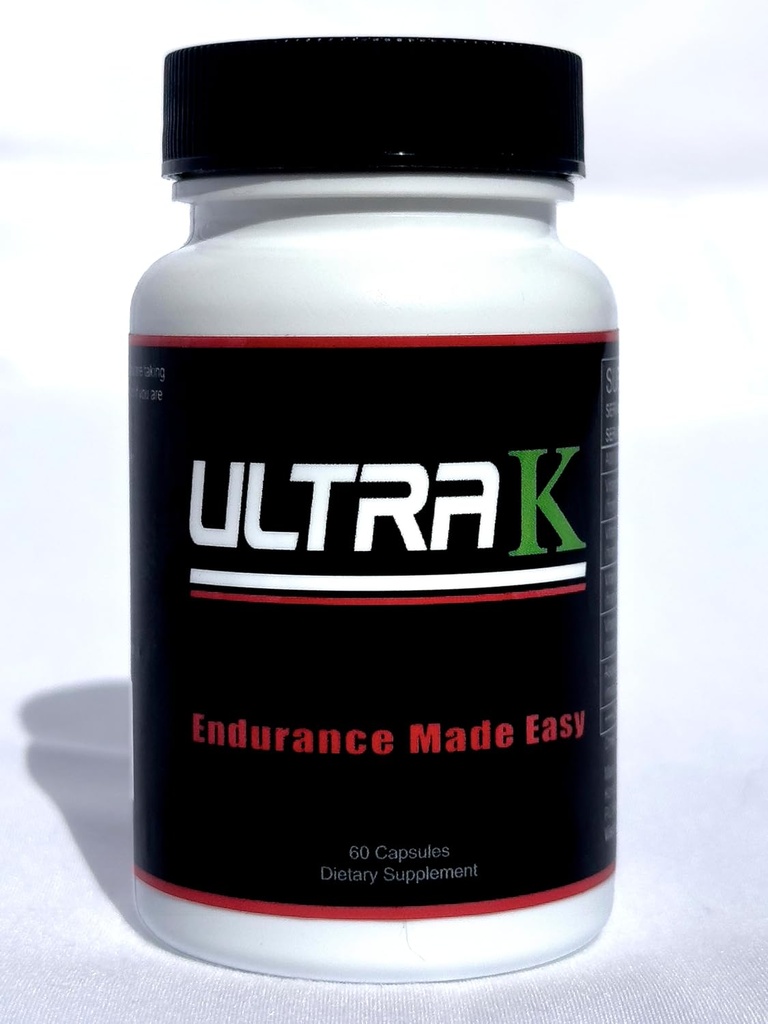 Ultra K, High Intensity Training Supplement for Endurance Athletes, Mejora VO2max, Vitaminas MK7, MK4, K1, Astaxanthin, Vitamina D, Best K-D Combo