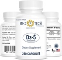 Bio-Tech Pharmacal Vitamin D3 (D3 5k IU, 250 Conde)